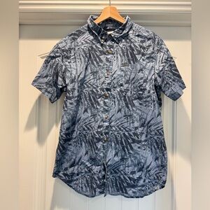 Colombia men’s button down shirt palm pattern